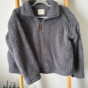 Thread & Supply Charcoal Sherpa Jacket